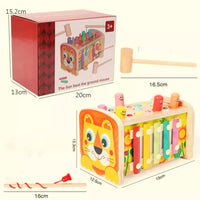 Wooden Sorter With Hammered Lion