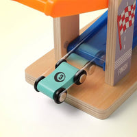 (net) Wooden Race Track Bright Ramp Racetrack