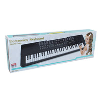 (Net) Black Educational Toy Musical Organ With Microphone & USB cable
