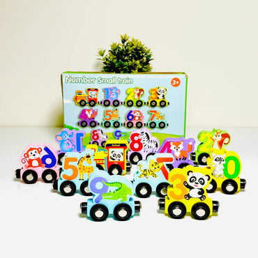 Train Splicing Exercise Thinking Early Education Montessori Wooden Classic Children's Toys