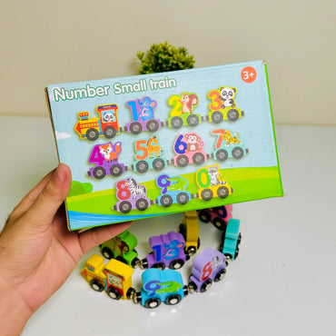 Train Splicing Exercise Thinking Early Education Montessori Wooden Classic Children's Toys