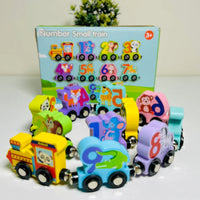 Train Splicing Exercise Thinking Early Education Montessori Wooden Classic Children's Toys