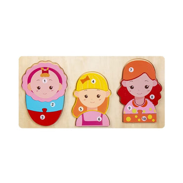 Baby Toy Wooden 3D Puzzle Toys Life Cycle Cartoon Puzzle