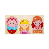 Baby Toy Wooden 3D Puzzle Toys Life Cycle Cartoon Puzzle