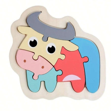 Colorful Wooden Jigsaw Puzzle For Kids