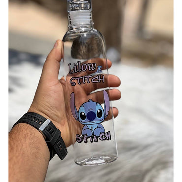 Stitch Water Bottle Cartoon Transparent Plastic / 110001