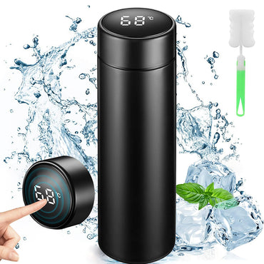 Smart Thermos Water Bottle Thermal Glass Stainless Steel 500 ML