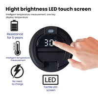 Smart Digital Thermal Coffee Tumbler Electronic Glass 380 ML