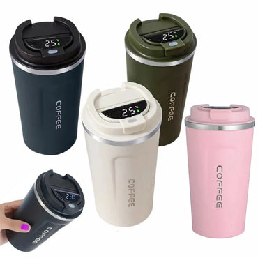 Smart Digital Thermal Coffee Tumbler Electronic Glass 380 ML