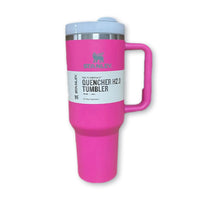(Net) Stanley Quencher Water Tumbler With Straw Solid 1.2 L