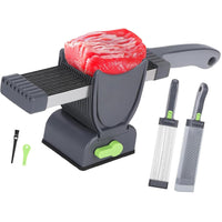 (Net) Stainless Steel Manual Food Slicer Multipurpose Meat Cleaver Kitchen Chicken