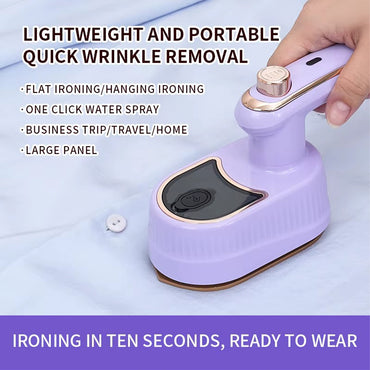 Portable Handheld Dry Iron Mini Electric Steam Iron With Folding Feature For Home And Travel