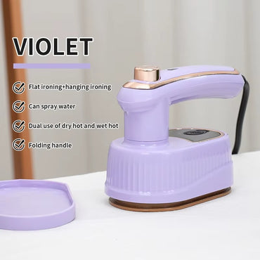 Portable Handheld Dry Iron Mini Electric Steam Iron With Folding Feature For Home And Travel