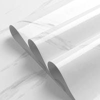 Glossy Kitchen White Peel And Stick Self Adhesive Waterproof Marble Wallpaper Sticker