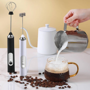 (Net) Mini Handheld Electric Egg Beater for Mixing Milk And Coffee