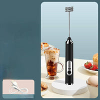 (Net) Mini Handheld Electric Egg Beater for Mixing Milk And Coffee