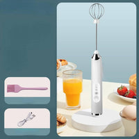 (Net) Mini Handheld Electric Egg Beater for Mixing Milk And Coffee