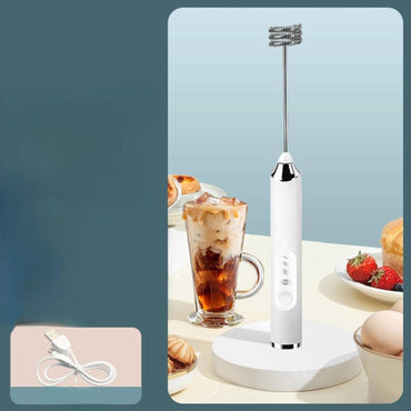 (Net) Mini Handheld Electric Egg Beater for Mixing Milk And Coffee