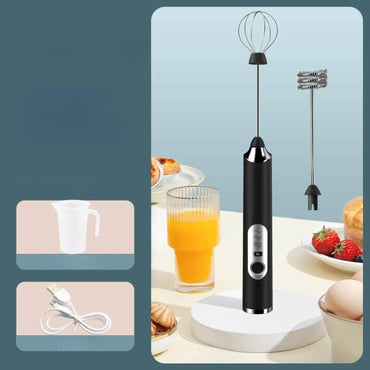 (Net) Mini Handheld Electric Egg Beater for Mixing Milk And Coffee