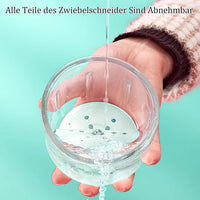 (Net) USB Rechargeable Home Electric Onion Chopper Stainless Steel Blades