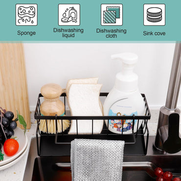 Kitchen Sink Organizer With Towel Rack