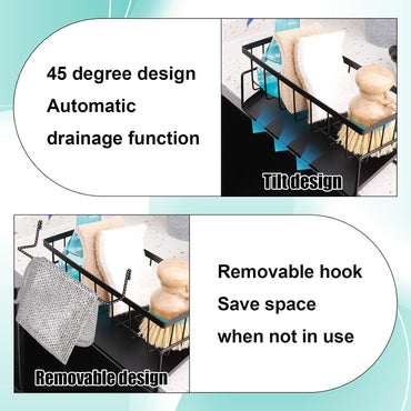 Kitchen Sink Organizer With Towel Rack