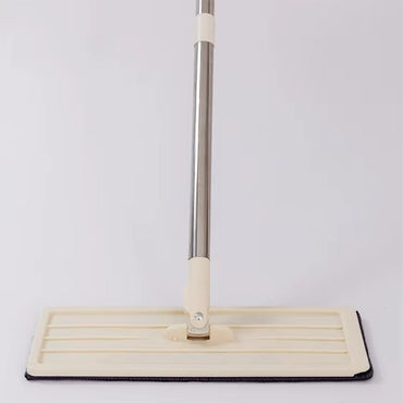 (Net) Household Cleaning Tool Wet Dry Hand-Free Mop Bucket Set With Plastic Basket Cloth Material