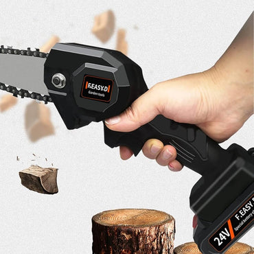 (Net) Handheld Cordless Mini Electric Chainsaw