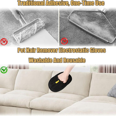 Electrostatic Pet Hair Removal Gloves