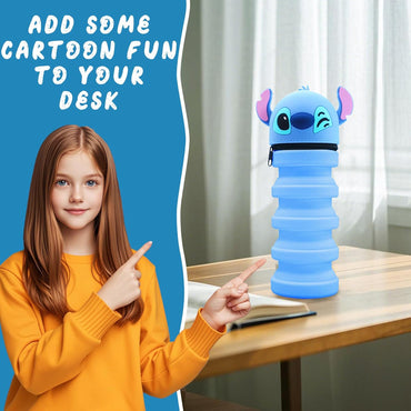 Stitch Silicone Pencil Case With Cresko Closure