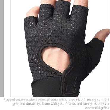 1 Pair Weight Lifting Gloves Full Palm Protection Workout