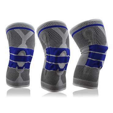 Breathable Sports Knee Pads With Patellar Ring And Spring Support