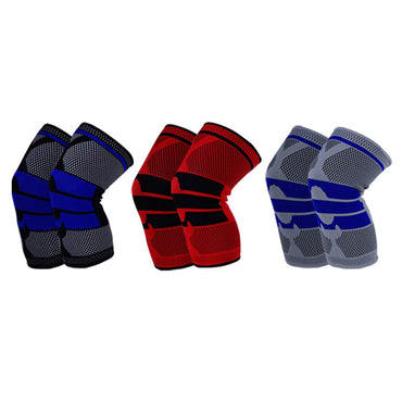 Breathable Sports Knee Pads With Patellar Ring And Spring Support