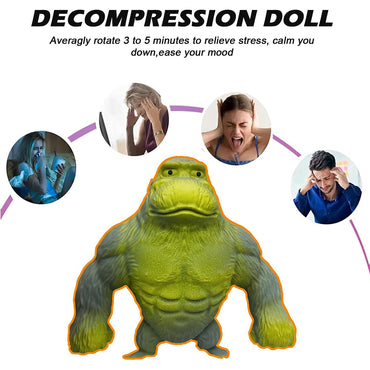 Funny Gray Rubber Monkey Toy