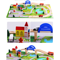 Wooden Track Overpass City