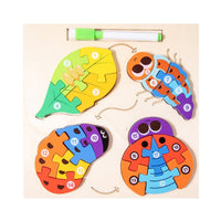 Educational Game Wooden Puzzle For Children And Board