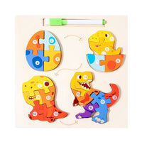 Educational Game Wooden Puzzle For Children And Board