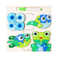 Educational Game Wooden Puzzle For Children And Board