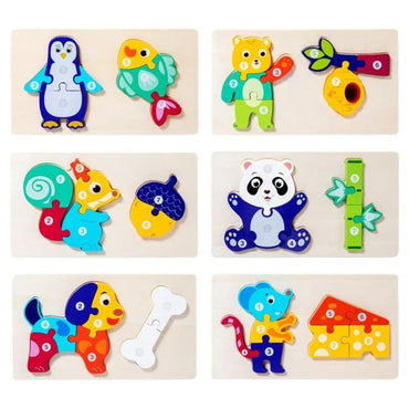 Wooden Animal Puzzle Toy