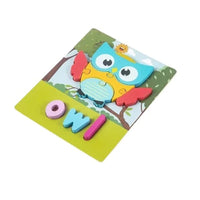 Wooden Shaped Puzzle With English Spelling Words