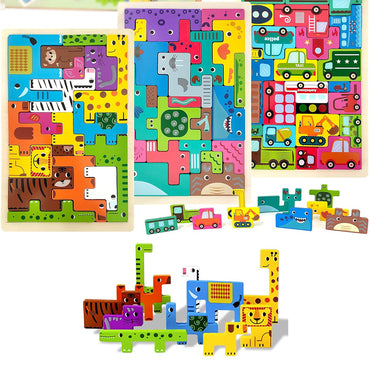 Wooden Jisgaw Puzzles Set