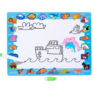 Puzzle Board 2 In 1 Wooden Educational With Marker