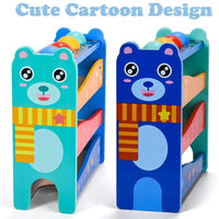 Baby Wooden Hammer Bench Toy With 4 Balls And A Hammer