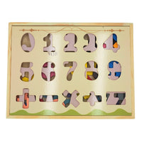 Alphabet And Number Educational Puzzle With Calculation Signs