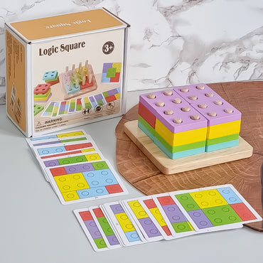 Wooden Logic Square Assembling Toy