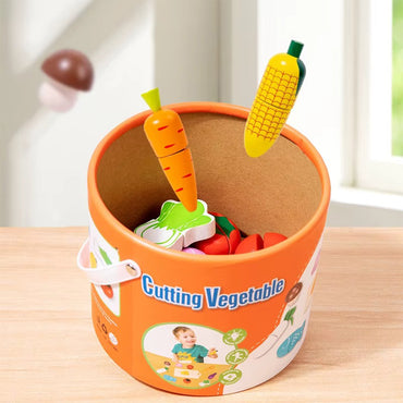 Vegetables Toys Kitchen Set Kid Simulation Kitchen Wooden Toy