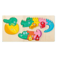 Baby Toy Wooden 3D Puzzle Toys Life Cycle Cartoon Puzzle