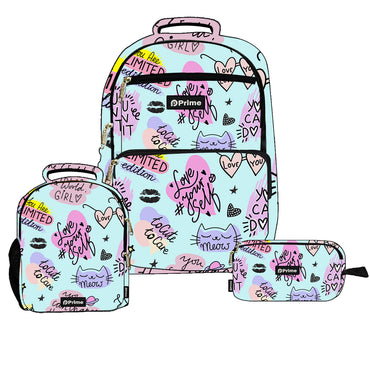 (NET) Prime Backpack Set Of 3 Pcs / P25-17