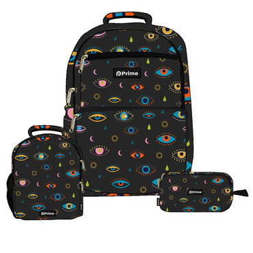 Prime 3 in 1 set (17 Inch BackPack + Pencil Case + Lunch Bag) / PB-051
