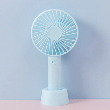 Mini Portable USB Hand Fan Built-in Rechargeable Battery Operated Summer Cooling Table Fan with Standing Holder